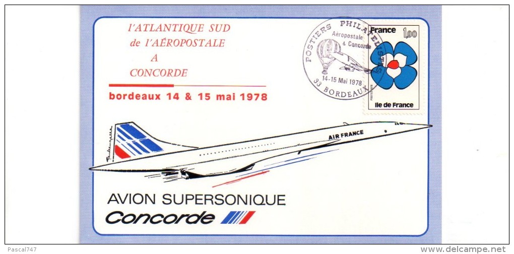 097 Bordeaux 14 ,05,1978  Concorde - Altri & Non Classificati