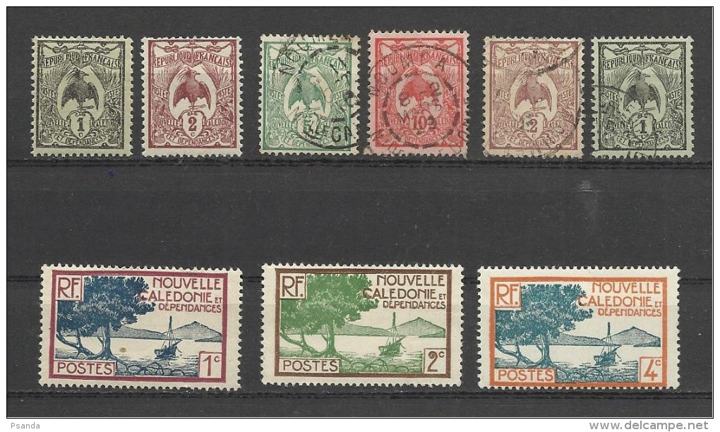 Oceania > New Caledonia > 1910-1939 Lot NH*/canc. - Oblitérés