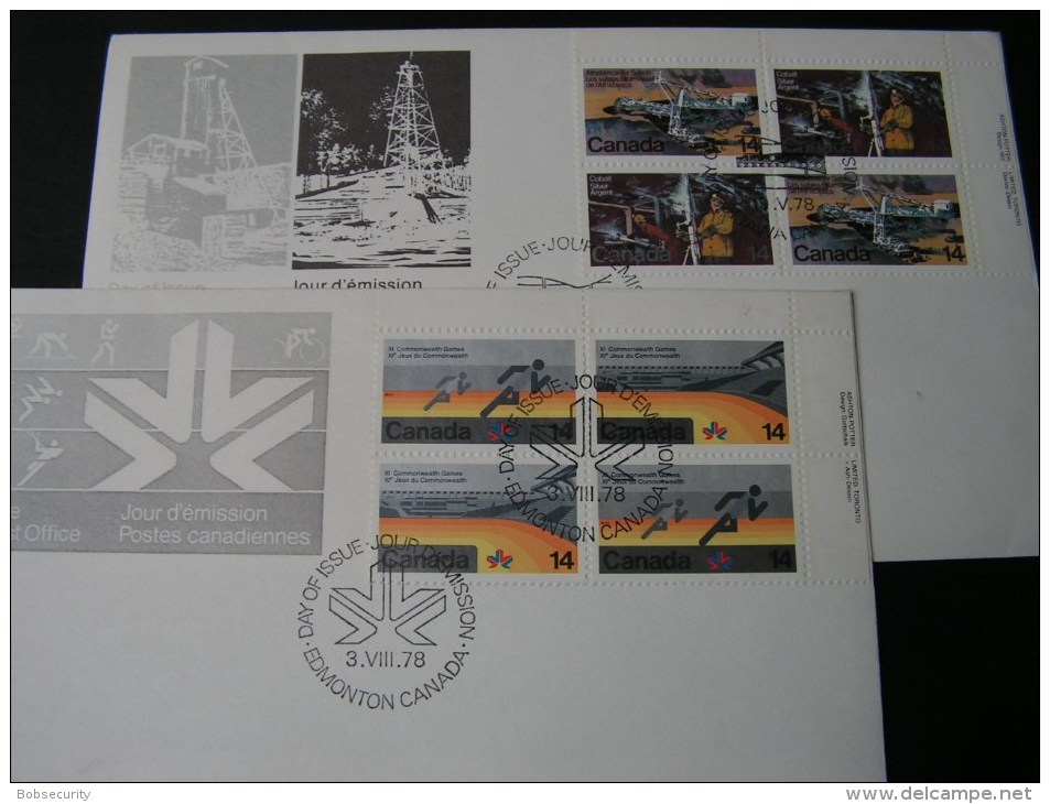 == Canada 2 Cv.  FDC - Premiers Vols