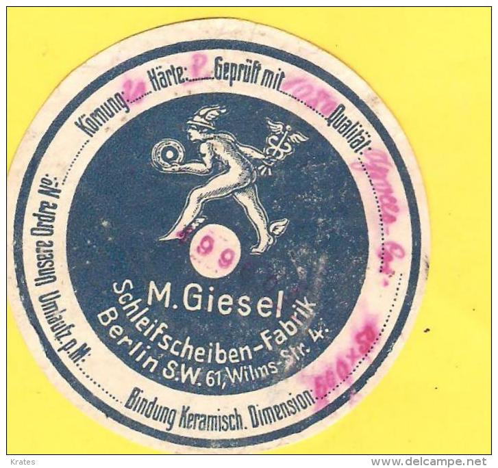 Old Labels, Promotional Labels Or Similar - M. Giesel - Autres & Non Classés