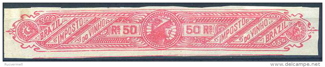 BRASIL, BRAZIL, Revenues, Fiscaux, Fiscales, Imposto Do Vino , 50 R. - Postage Due