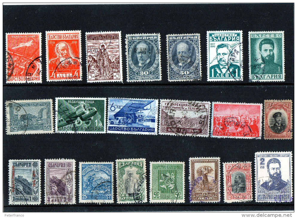 Bulgaria - Lotto 21 Francobolli Usati Differenti - Collections, Lots & Series