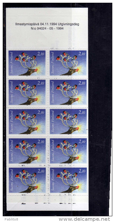 SUOMI FINLAND FINLANDIA 1994 CHRISTMAS BOOKLET NATALE LIBRETTO NOEL WEIHNACHTEN NAVIDAD NATAL MNH - Carnets