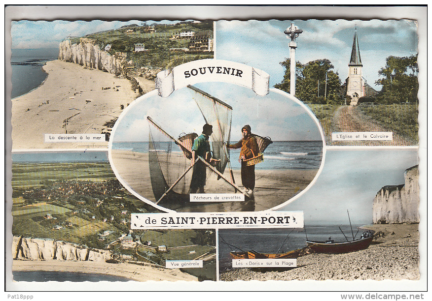 SAINT PIERRE EN PORT 76 - MultIvues - CPSM Dentelée Colorisée PF - Seine Maritime - Altri & Non Classificati