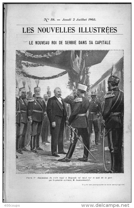 De 1903 - Article/photogravure - Le Nouveau Roi De Serbie Dans Sa Capitale - - Non Classificati