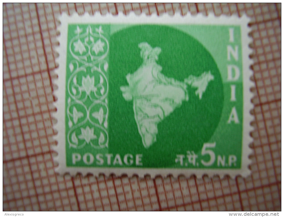 INDIA 1957 New Currency Definitive Issue TEN Values  to 75 n.p. in  SINGLES MINT with Hinge remnants.