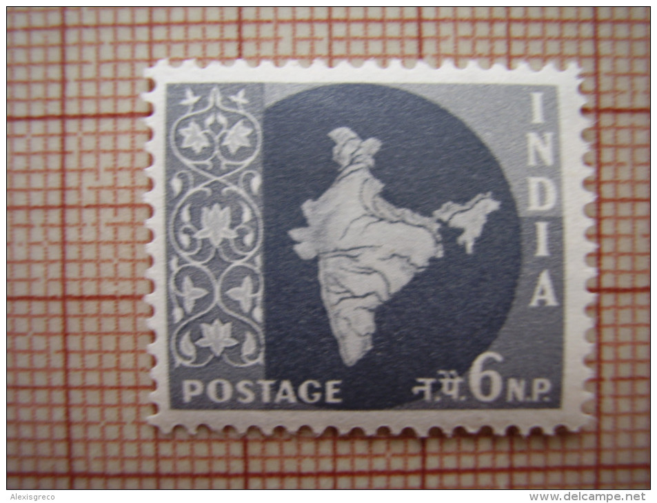 INDIA 1957 New Currency Definitive Issue TEN Values  to 75 n.p. in  SINGLES MINT with Hinge remnants.