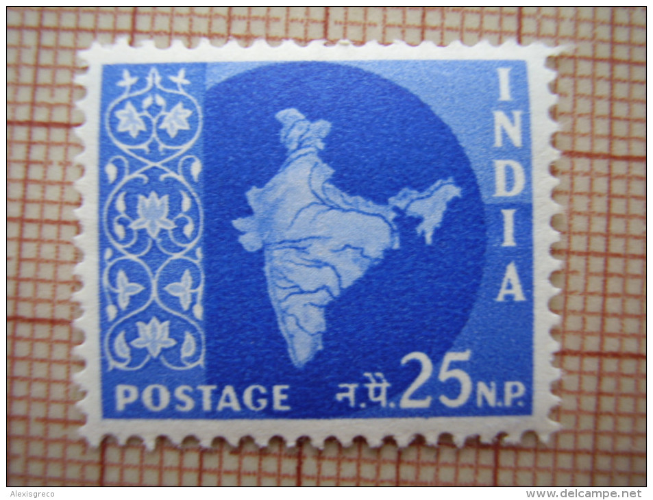 INDIA 1957 New Currency Definitive Issue TEN Values  to 75 n.p. in  SINGLES MINT with Hinge remnants.