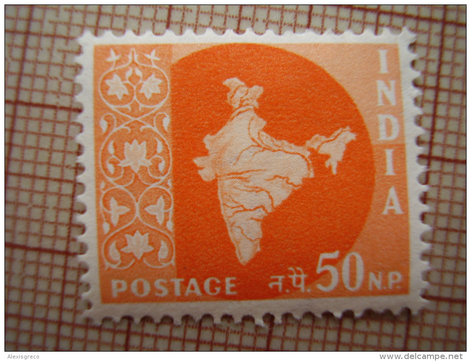 INDIA 1957 New Currency Definitive Issue TEN Values  to 75 n.p. in  SINGLES MINT with Hinge remnants.