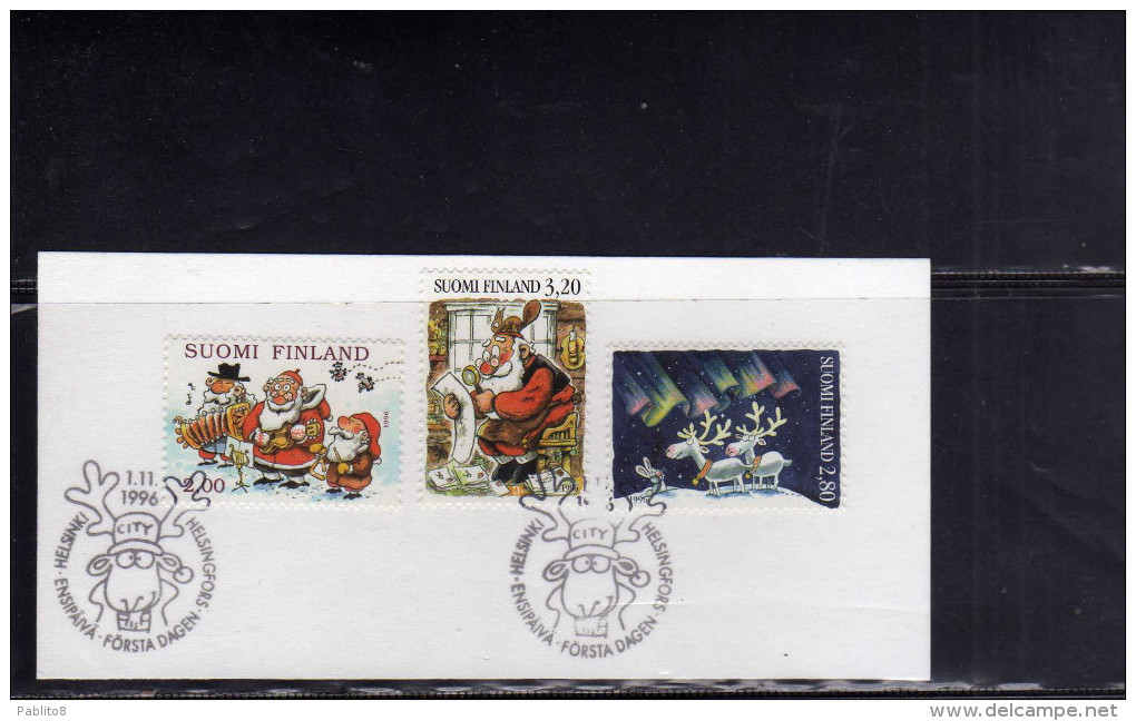 SUOMI FINLAND FINLANDIA 1996 CHRISTMAS NATALE NOEL WEIHNACHTEN NAVIDAD NATAL USED USATO - Used Stamps