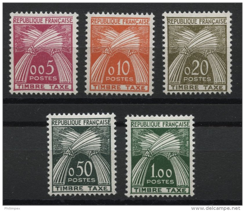FRANCE, DUE STAMPS 1960,  MINT NEVER HINGED - 1960-.... Neufs