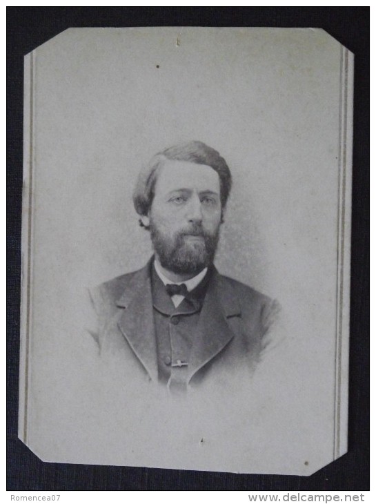 " Your Cousin PHIL. " - HOMME AMERICAIN - 2 Octobre 1869 - USA - CDV Par Clarks, Photographie à Lafayette - A Voir ! - Identified Persons
