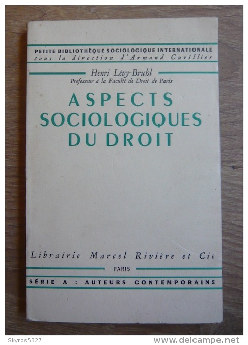 Aspects Sociologiques Du Droit - Droit