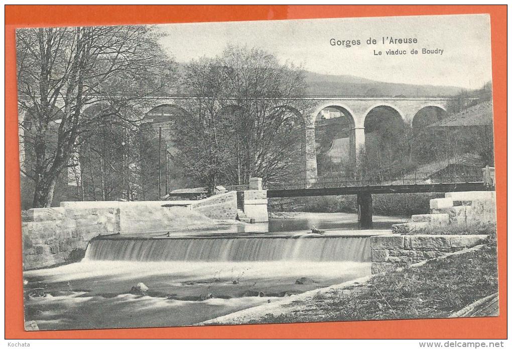 SANG154, Gorges De L'Areuse , Le Viaduc De Boudry,  Circulée 1912 - Boudry