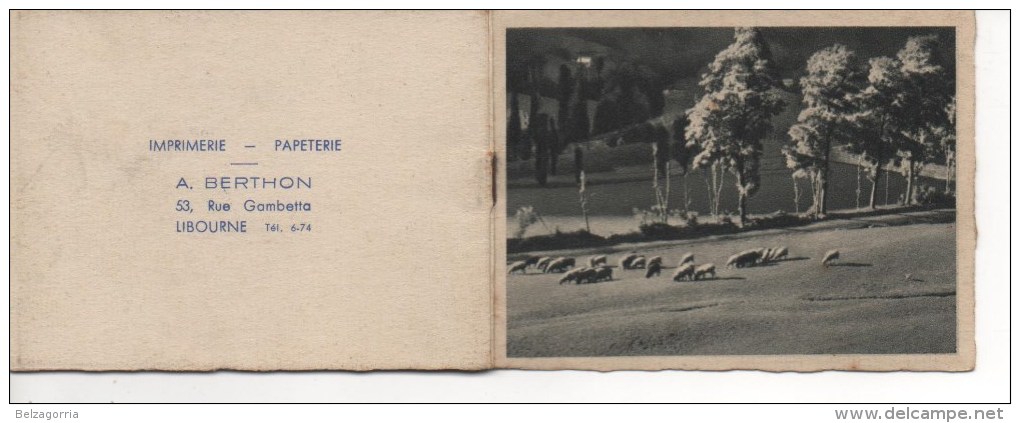 AGENDA,CALENDRIER DE POCHE 1940, 33 LIBOURNE,  PUBLICITE  A. BERTHON, ETAT PARFAIT Voir SCAN - Small : 1921-40