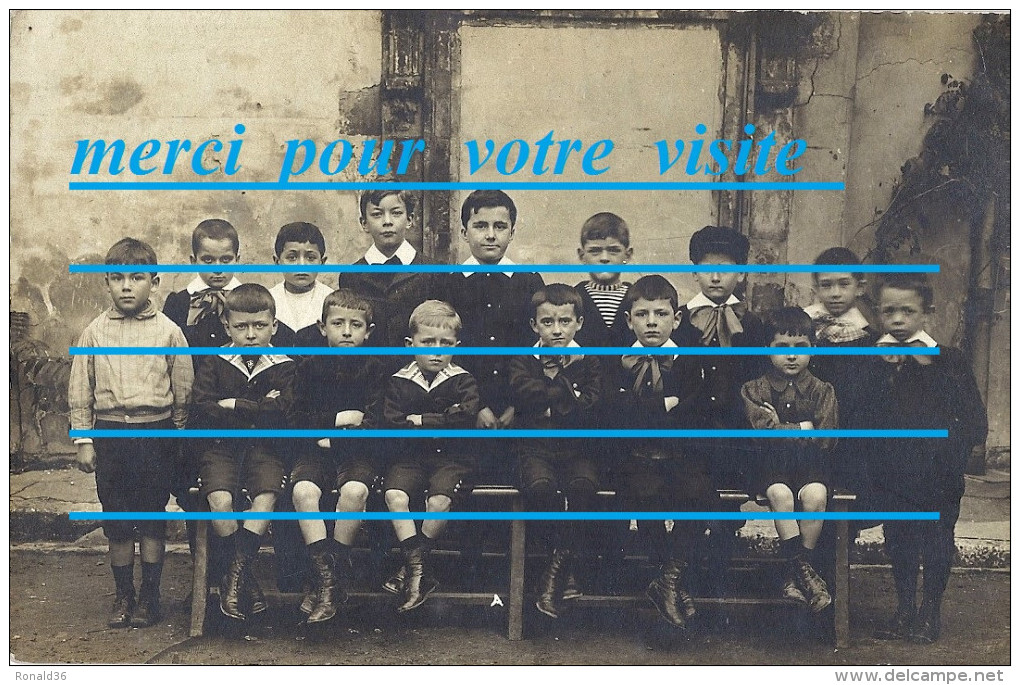 Cpp ECOLE De Garcon Groupe, Portrait De L´élève BALAMBITS Et Ses Camarades Adr à Jean PERRIERE 16 Rue TOURAT BORDEAUX 33 - Genealogy