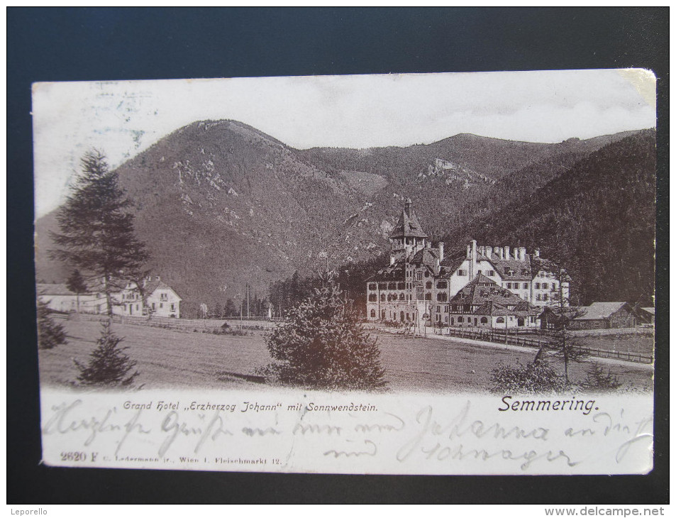 AK SEMMERING 1901   /// D*14240 - Semmering