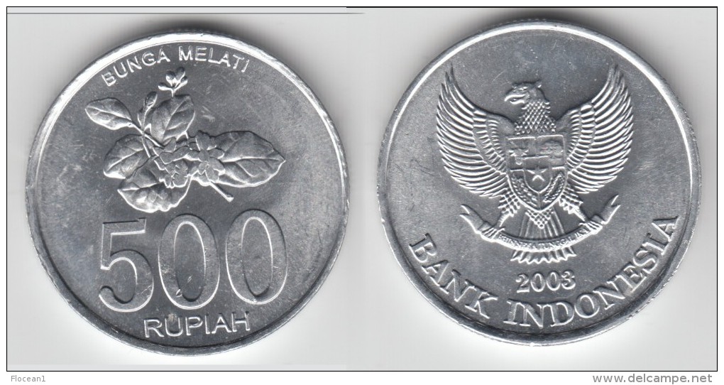 TOP QUALITY **** INDONESIE - INDONESIA - 500 RUPIAH 2003 BUNGA MELATI **** EN ACHAT IMMEDIAT - Indonesia