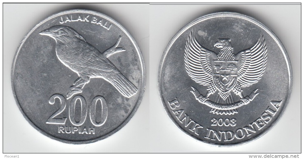 TOP QUALITY **** INDONESIE - INDONESIA - 200 RUPIAH 2003 JALAK BALI **** EN ACHAT IMMEDIAT - Indonesia