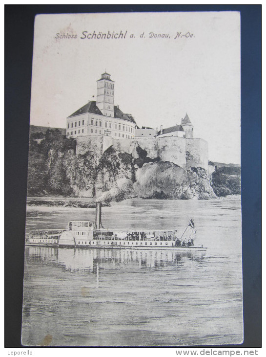 AK SCHÖNBICHL A.d.Donau Wachau Collage M.Schiff Ca.1910 /// D*14255 - Wachau