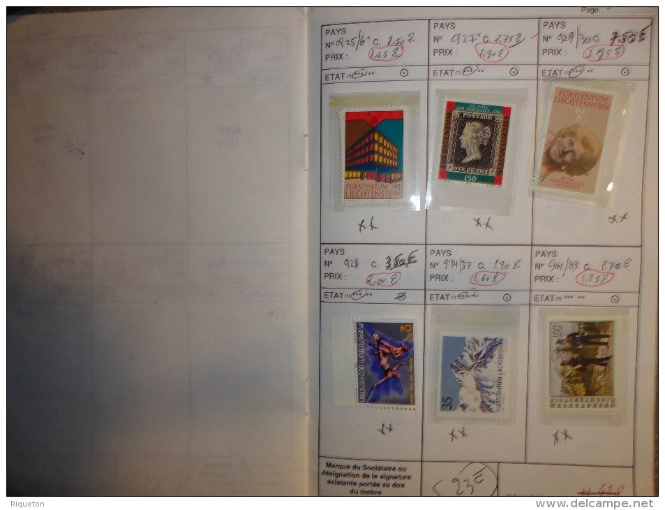 LIECHTENSTEIN - CARNET DE CIRCULATION -  TIMBRES NEUFS & OBLITERES - TB -