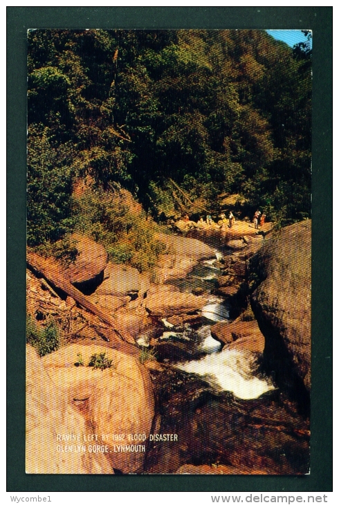 ENGLAND  -  Lynmouth  Glen Lyn Gorge  Unused Postcard As Scan - Lynmouth & Lynton