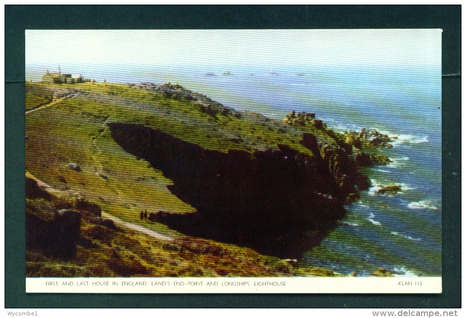 ENGLAND  -  Land's End Point And Longships Lighthouse  Unused Postcard As Scan - Land's End