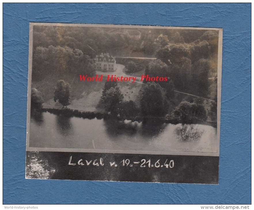 Photo Ancienne Prise Par Un Avion Allemand - LAVAL Ou Environs ( Mayenne ) - 21 Juin 1940 - Guerre, Militaire