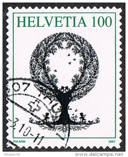 Switzerland SG1746 2007 Silhouettes 100c Good/fine Used - Oblitérés