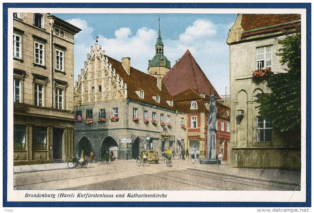 Brandenburg,Havel,Kurfürstenhaus Und Katharinenkirche,ca.1920-1940, - Brandenburg