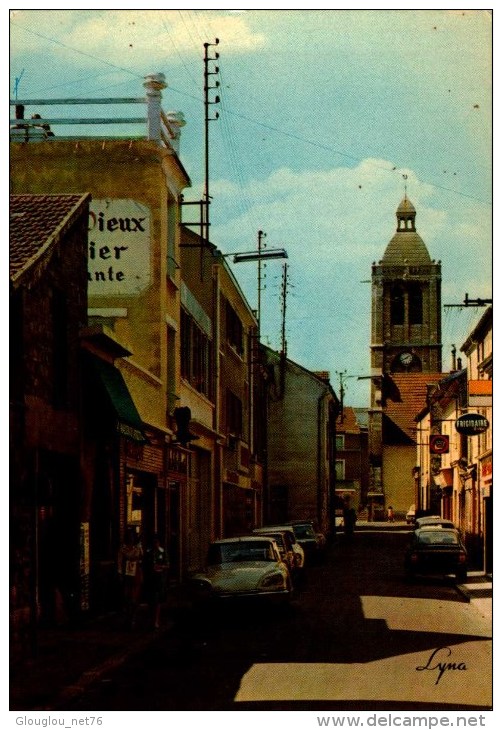 78-HOUILLES..RUE DE L'EGLISE....CPM ANIMEE - Houilles