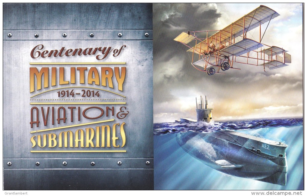 Australia 2014 Military Aviation &amp; Submarines Centenary Presentation Pack - Presentation Packs