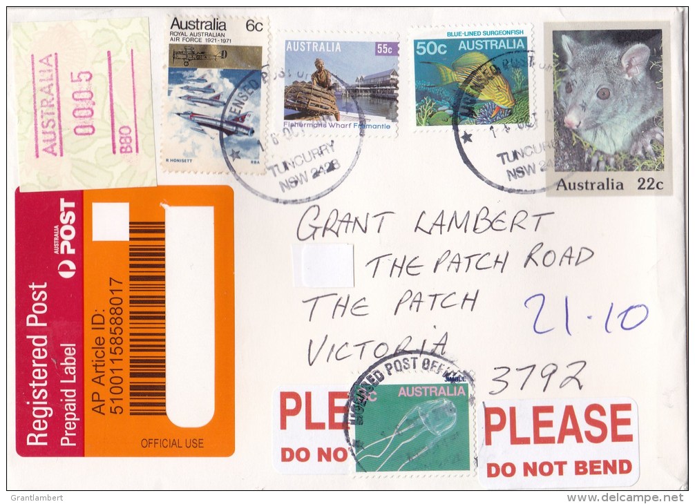 Australia 2014 Registered Domestic 22c Mountain Brushtail Possum Prestamped Envelope (PSE) - Covers & Documents