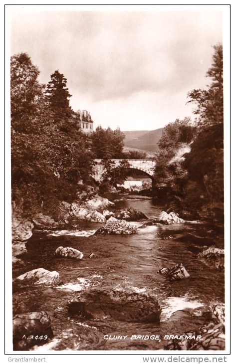 Cluny Bridge, Braemar, Scotland - Valentine's Unused - Kinross-shire