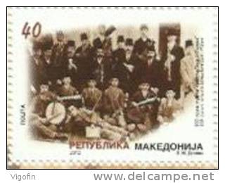 MK 2012-632 100A°ORCESTAR "ZANI I MALEV", MACEDONIA, 1 X 1v, MNH - Musique