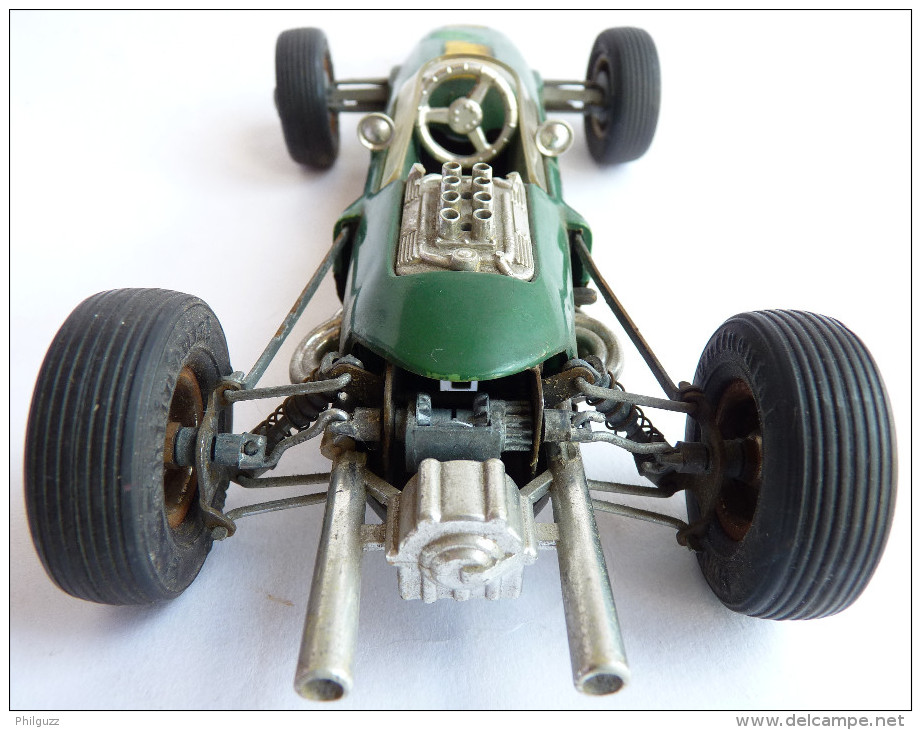 Vintage "Schuco" Lotus Formule 1, Ref. 1071, Tin Toy, Verte, 21 Cm, Clé Manquante, à Restaurer. - Schuco