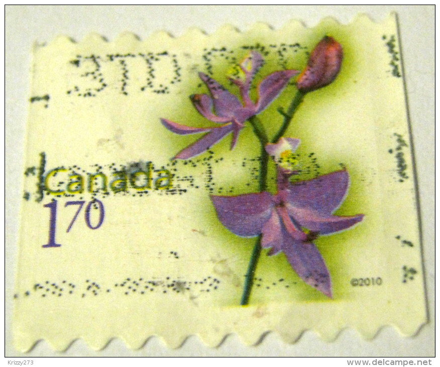 Canada 2010 Flower $1.70 - Used - Gebruikt