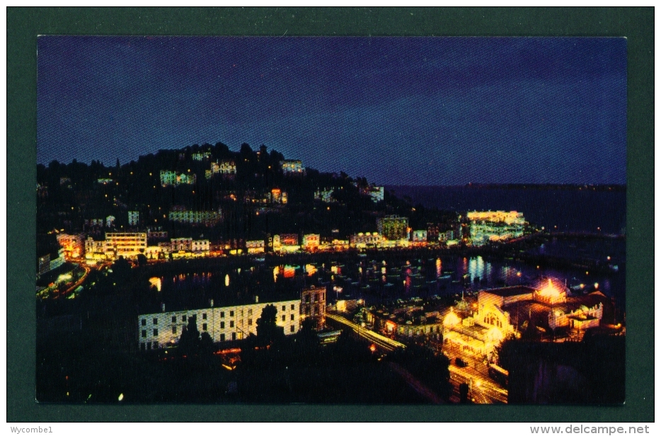 ENGLAND  -  Torquay By Night  Used Postcard As Scans - Torquay