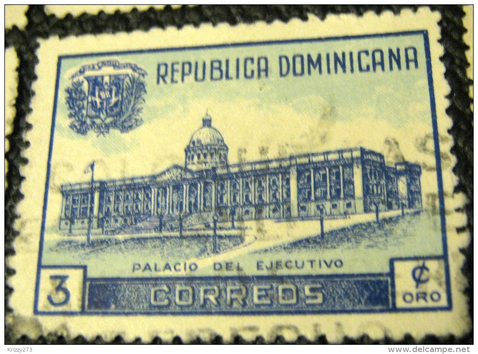 Dominican Republic 1948 State Building Trujillo City 3c - Used - Dominican Republic