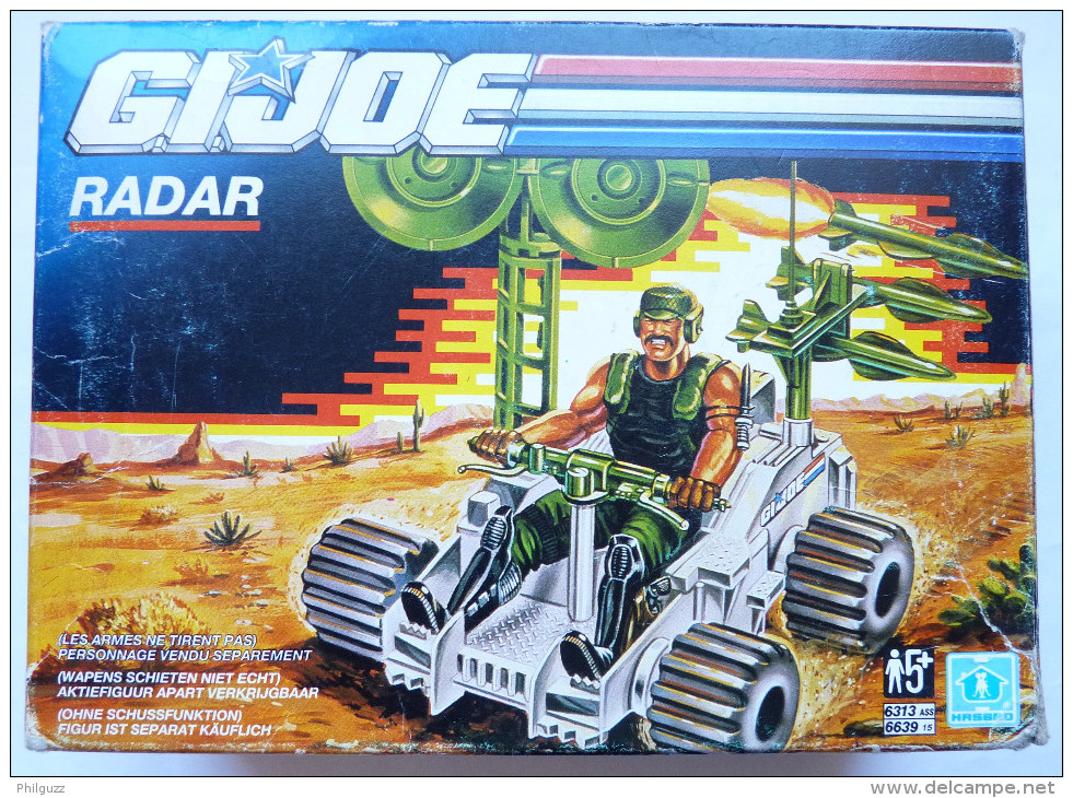 BOITE GI JOE Gijoe Vintage Hasbro 1990 VEHICULE RADAR Sans Figurine D'origine, Complet Avec Notice GIJOE - GIJoe