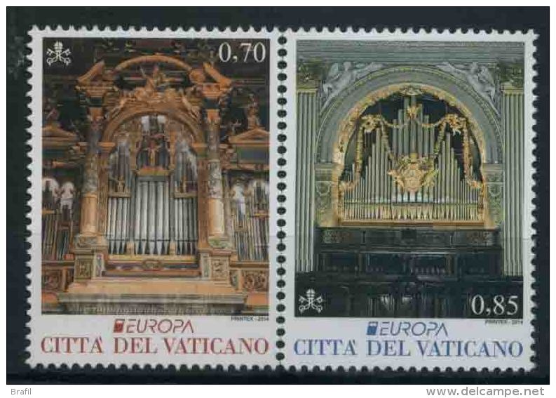 2014 Vaticano, Europa, Serie Completa Nuova (**) - Unused Stamps