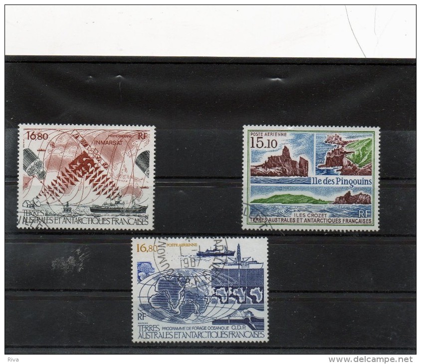 3 Valeurs Des TAAF O/b - Used Stamps