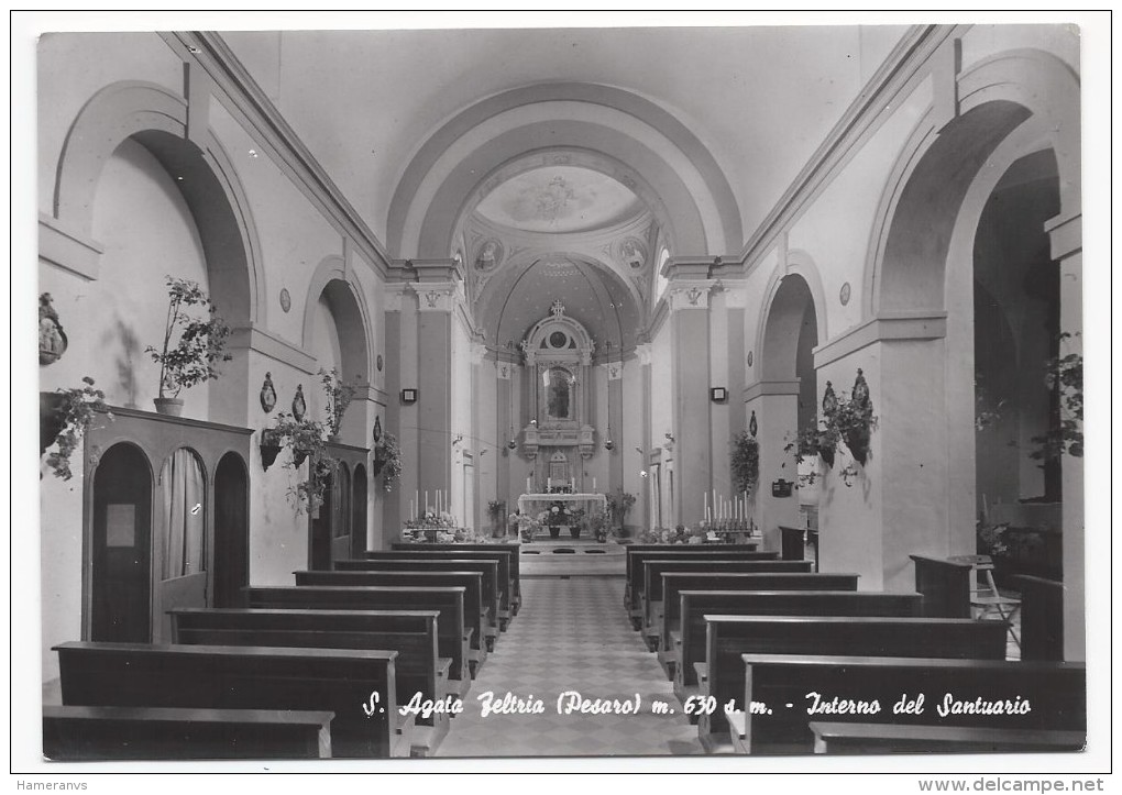 Sant'Agata Feltria - Interno Del Santuario - H653 - Rimini