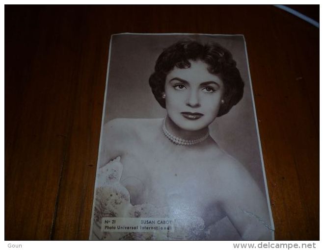 Chromo  Grand Format Célébrité  Susan Cabot - Ballenstedt