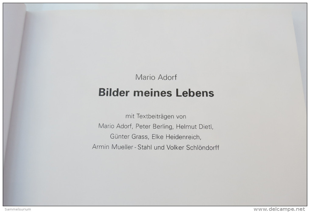 Mario Adorf "Bilder Meines Lebens" Handsigniert - Biografía & Memorias