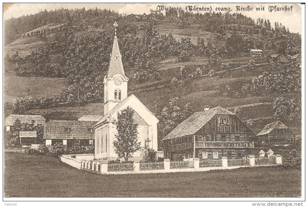 RARE ! Wiedweg (Kärnten.) : Evangelische Kirche Mit Pfarrhof ! - Feldkirchen In Kärnten