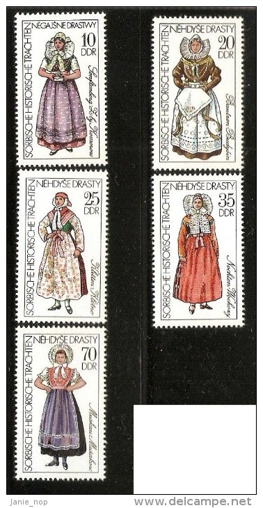 German Democratic Republic 1977 Regional Costumes - Ungebraucht