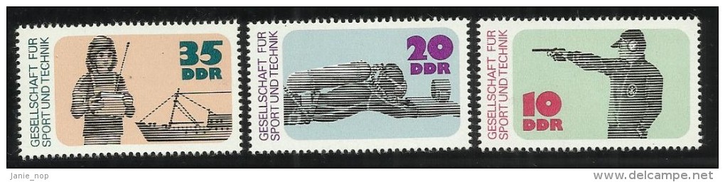 German Democratic Republic 1977 Sports - Unused Stamps