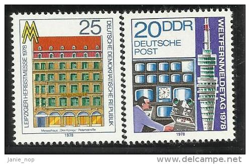 German Democratic Republic 1978 Leipzig Fall Fair - Unused Stamps