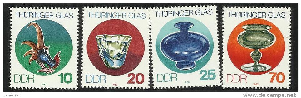 German Democratic Republic 1983 Thuringian Glass - Unused Stamps